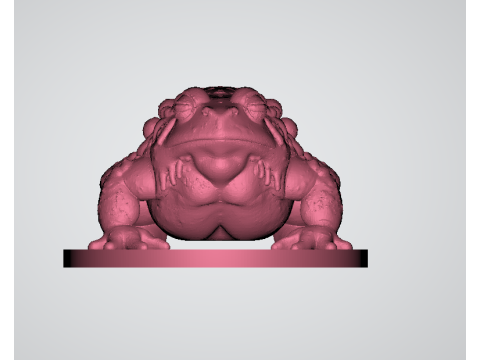Frog Sculpture 3d printable model Modelo de impresión 3D