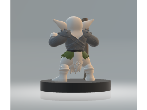 Chibi Goblin Fighter 3d printable model 3D Принт Модель