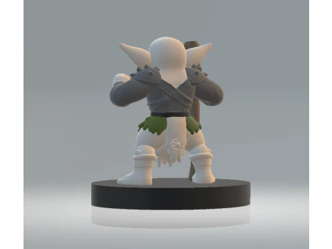 Chibi Goblin Fighter 3d printable model 3D Print Model