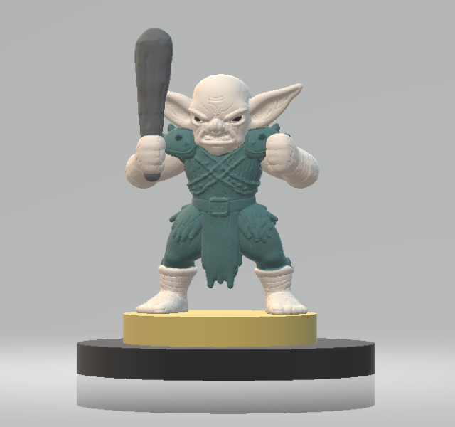 Retro Goblin fighter 3d printable model Model Cetak 3D .c4d .max .obj .3ds .fbx .stl .blend 