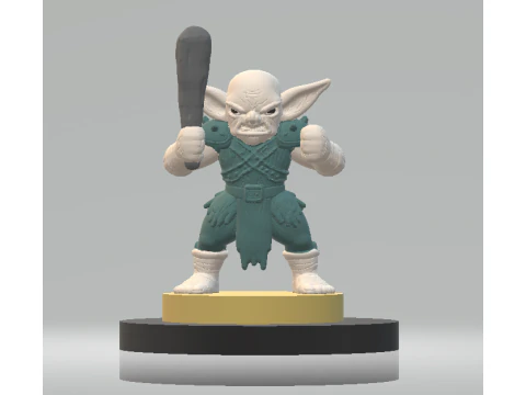Retro Goblin fighter 3d printable model 3D Print Model