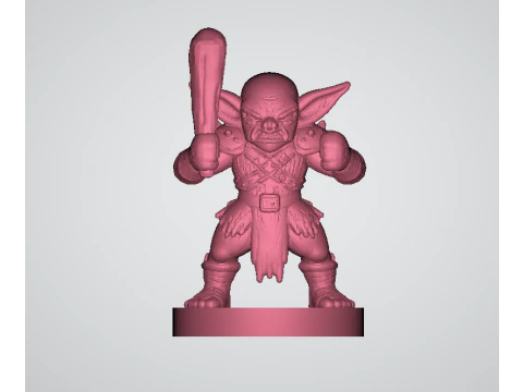 Retro Goblin fighter 3d printable model 3D Print Model