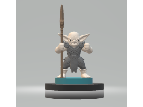 Lutador Goblin Chibi 3d printable model 3Dプリントモデル
