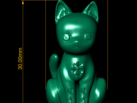 Turbo Granny Lucky Cat 3d printable model 3D 打印模型