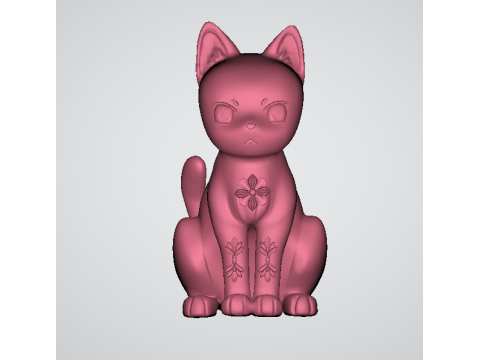 Turbo Granny Lucky Cat 3d printable model 3D 打印模型