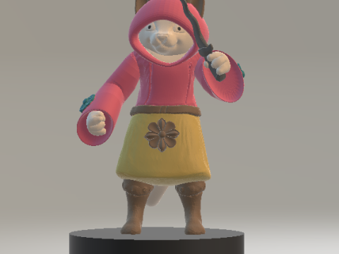 Halloween Cat 3d printable model 3Dプリントモデル