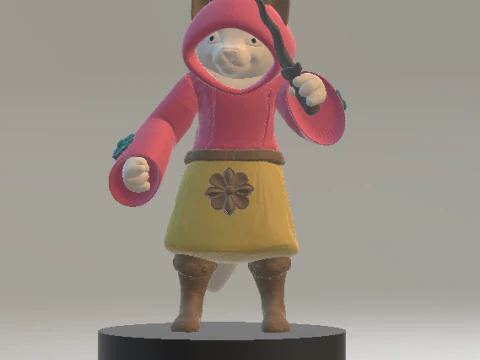 Хэллоуинская кошка 3d модель для печати 3D Принт Модель