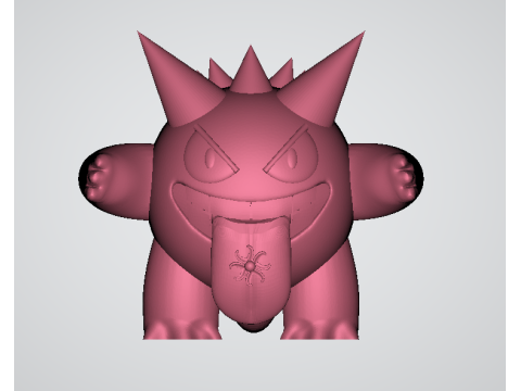 Gengar cartoon toy 3ed printabvle model 3D printmodel