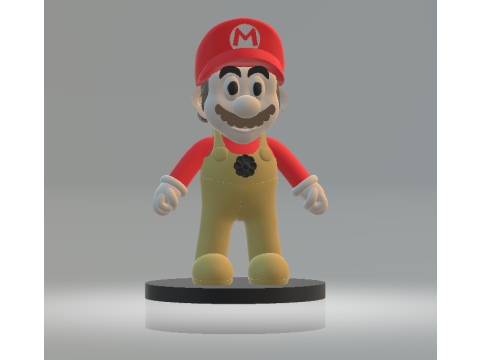 Cartoon Plumber Hero 3d printable model Model do druku 3D