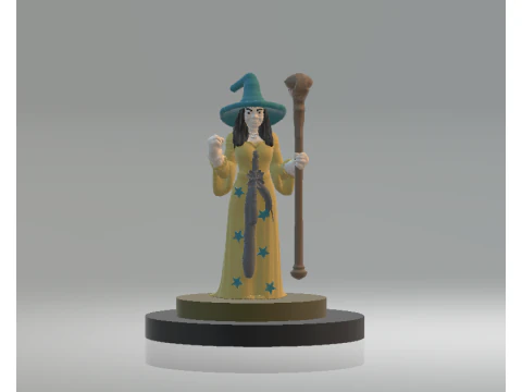 Model cetak 3d Penyihir Wanita Model Cetak 3D
