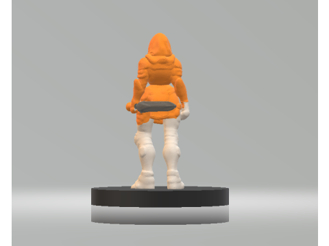 Hooded Female Character 3d printable model 3D 打印模型