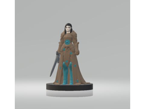 Cultist Fanatic Female 3d printable model Model do druku 3D