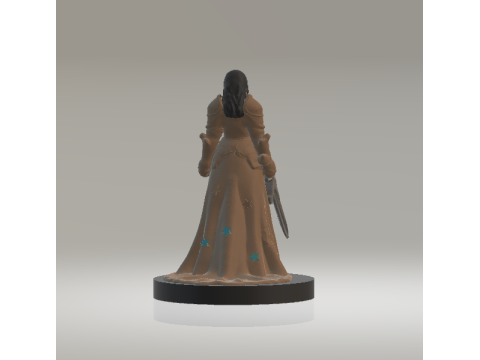 Cultist Fanatic Female 3d printable model 3Dプリントモデル