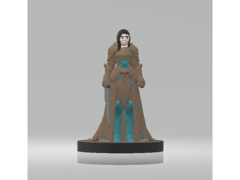 Cultist Fanatic Female 3d printable model 3Dプリントモデル