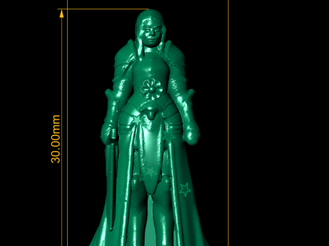 Cultist Fanatic Female 3d printable model 3Dプリントモデル