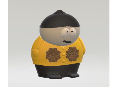 Eric cartman 3d printable model Model Cetak 3D