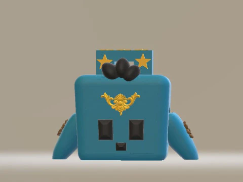 ボックスマンおもちゃの3D印刷可能モデル 3Dプリントモデル