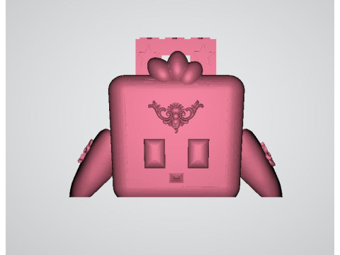 Box man toy 3d printable model 3D 打印模型