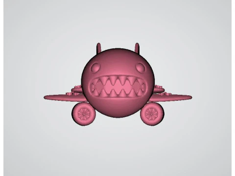 Cartoon airplane 3d printable model 3D Print Model