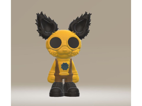 Cute bob toy 3d printable model 3Dプリントモデル