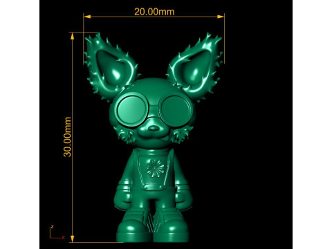 Cute bob toy 3d printable model Model Cetak 3D