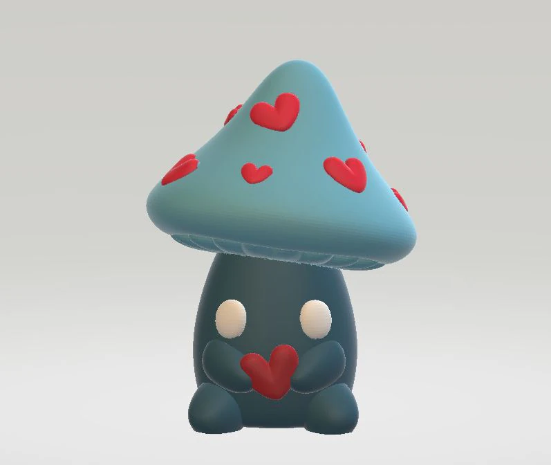 Mushroom giro 3d printable model 3D Print Model .c4d .max .obj .3ds .fbx .stl .blend