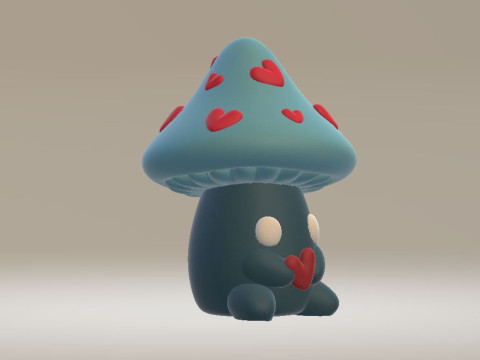 Mushroom giro 3d printable model Modello di stampa 3D
