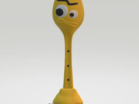 Мультяшный спорк 3d модель для печати 3D Принт Модель