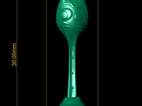 Cartoon spork 3d printable model 3D Print Model