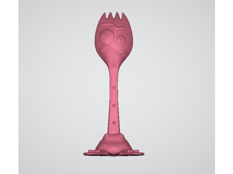 Cartoon spork 3d printable model 3D Print Model