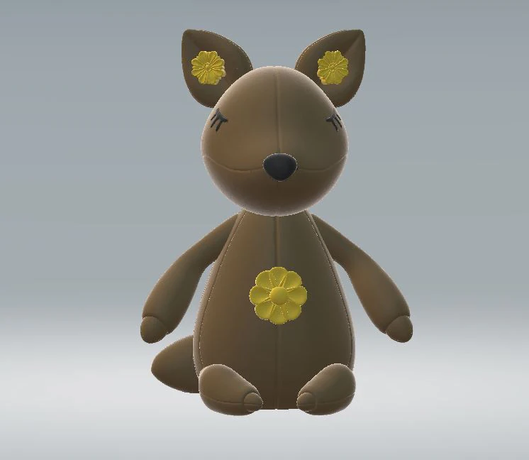 Cartoon kangaroo 3d printable model 3D Print Model .c4d .max .obj .3ds .fbx .stl .blend