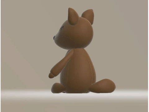 Cartoon kangaroo 3d printable model 3D Print Model