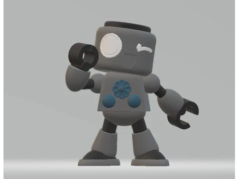 Cute robot toy 3d printable model 3D Print Model