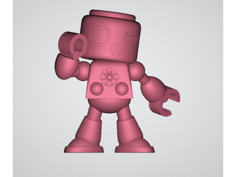 Cute robot toy 3d printable model 3D Print Model