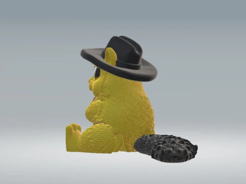Cartoon squirrel 3d printable model 3D Print Model