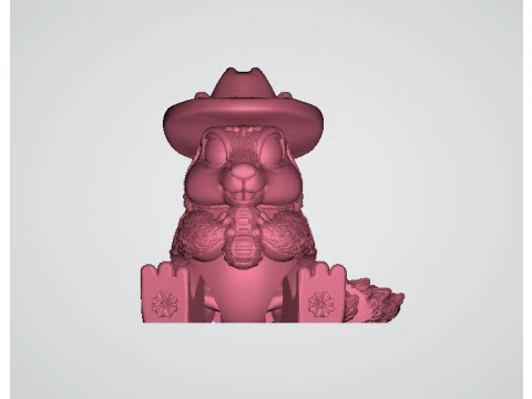 Cartoon squirrel 3d printable model 3D Print Model
