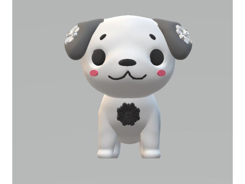 Dog puppy toy 3d printable model Modello di stampa 3D