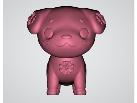 Dog puppy toy 3d printable model 3D प्रिंट मॉडल