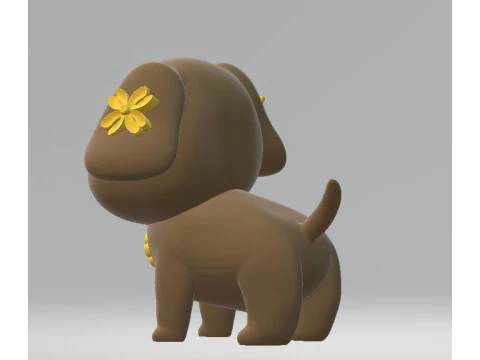 Cute puppy toy 3d printable model 3D Print Model