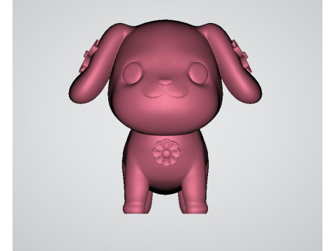 Cute puppy toy 3d printable model 3D 打印模型