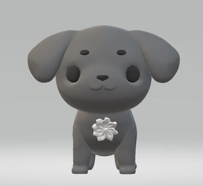Black puppy toy 3d printablle model 3D Print Model .c4d .max .obj .3ds .fbx .stl .blend 