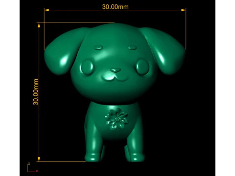 Black puppy toy 3d printablle model 3D Print Model