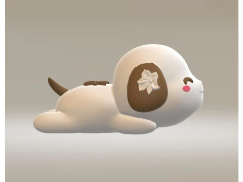 Chibi Dog 3d printable model 3D Print Model