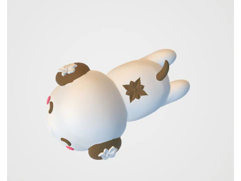 Chibi Dog 3d printable model 3D Print Model