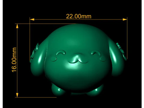 Chibi Dog 3d printable model 3D Print Model