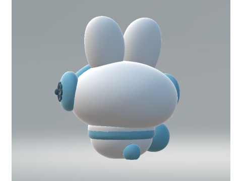 Rabbit toy 3d printabel model 3D Druckmodell