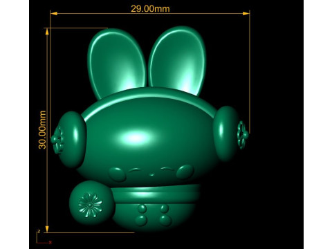 Rabbit toy 3d printabel model 3D Druckmodell