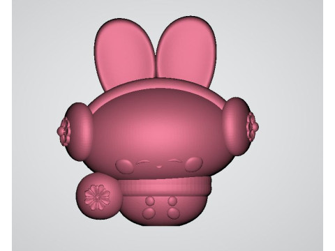 Rabbit toy 3d printabel model 3D Druckmodell