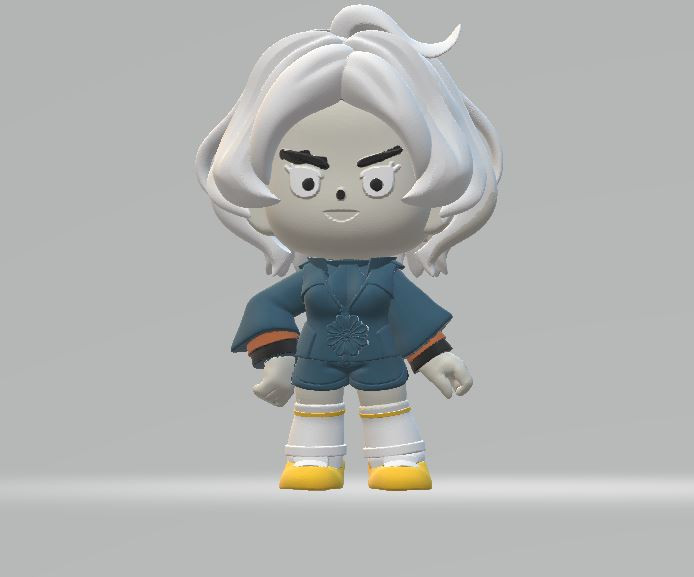 Chibi anime 3d printable model 3D प्रिंट मॉडल .c4d .max .obj .3ds .fbx .stl .blend 