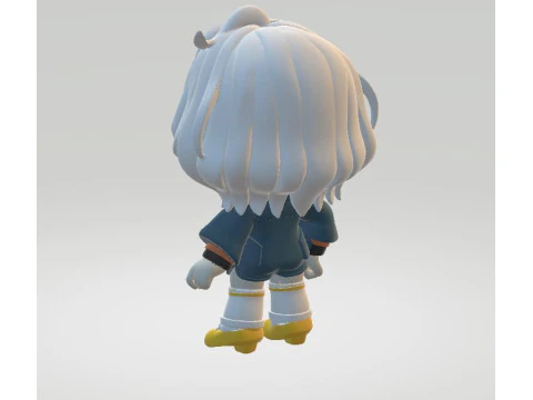 Chibi anime 3d printable model 3D Print Model